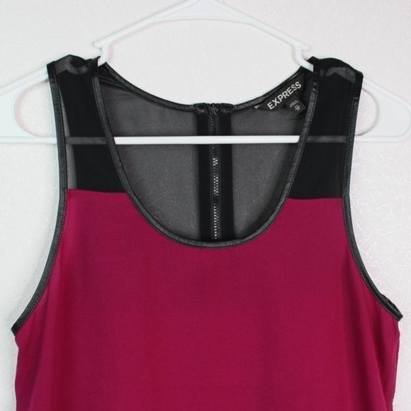 Express Magenta Racer Back High Lo Tank To… - Picture 9 of 11